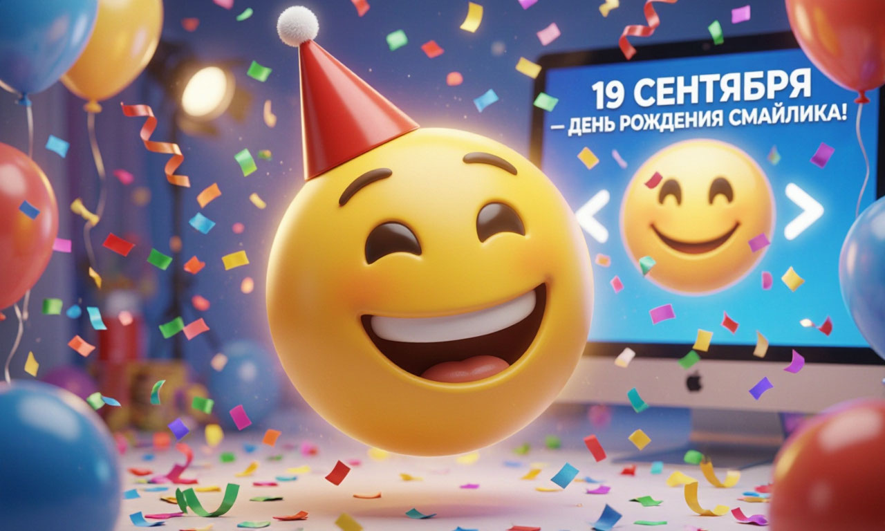 День рождения смайлика