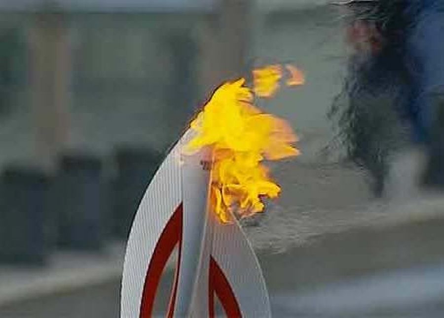 Нурлатцы встречают Олимпийский огонь