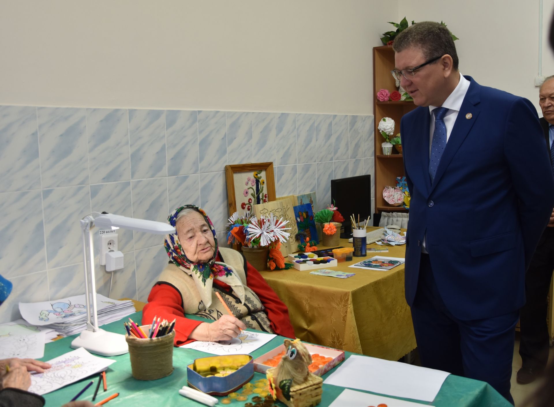Руководитель исполкома Нурлатского района похвалил подопечных Дома-интерната за активность