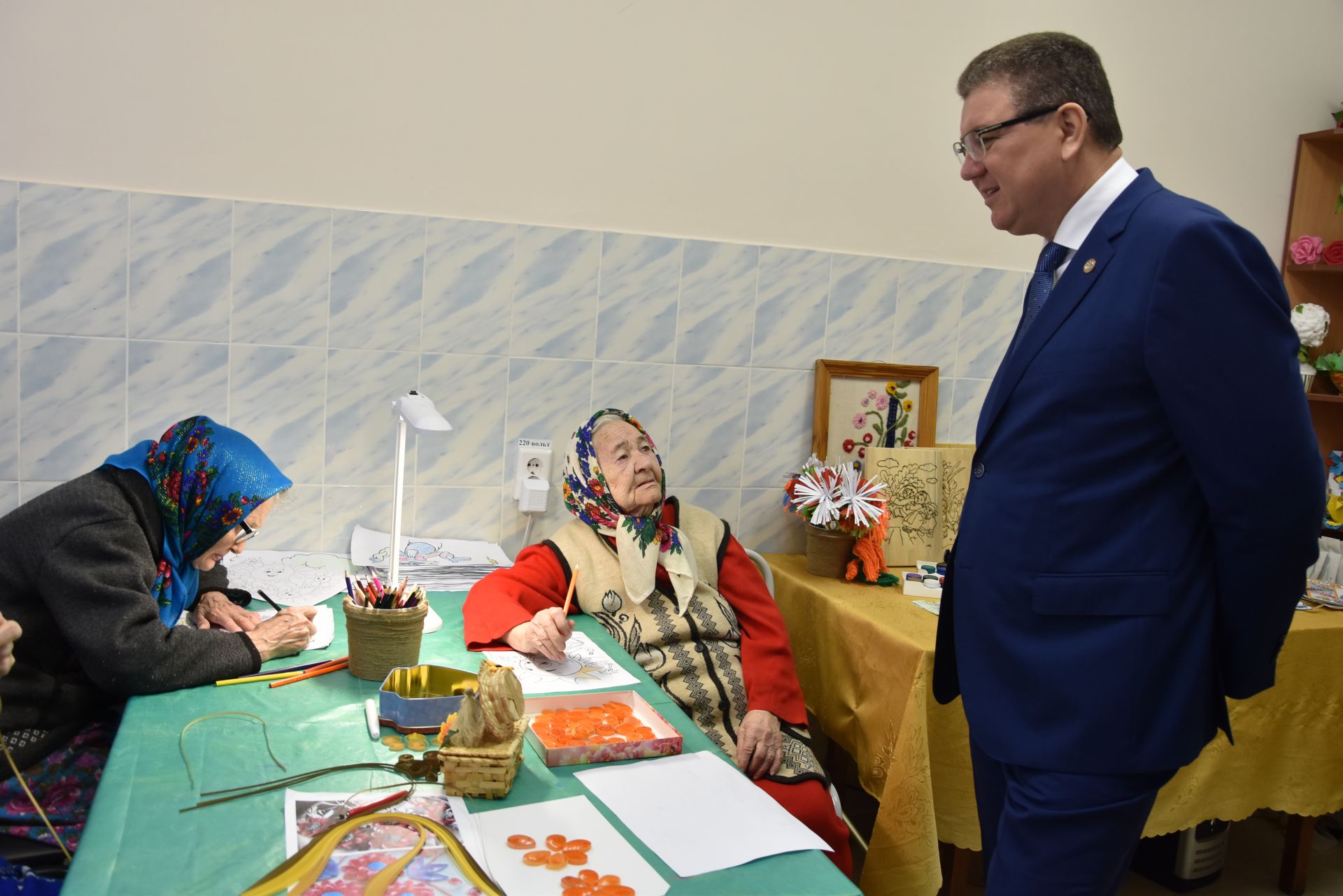 Руководитель исполкома Нурлатского района похвалил подопечных Дома-интерната за активность