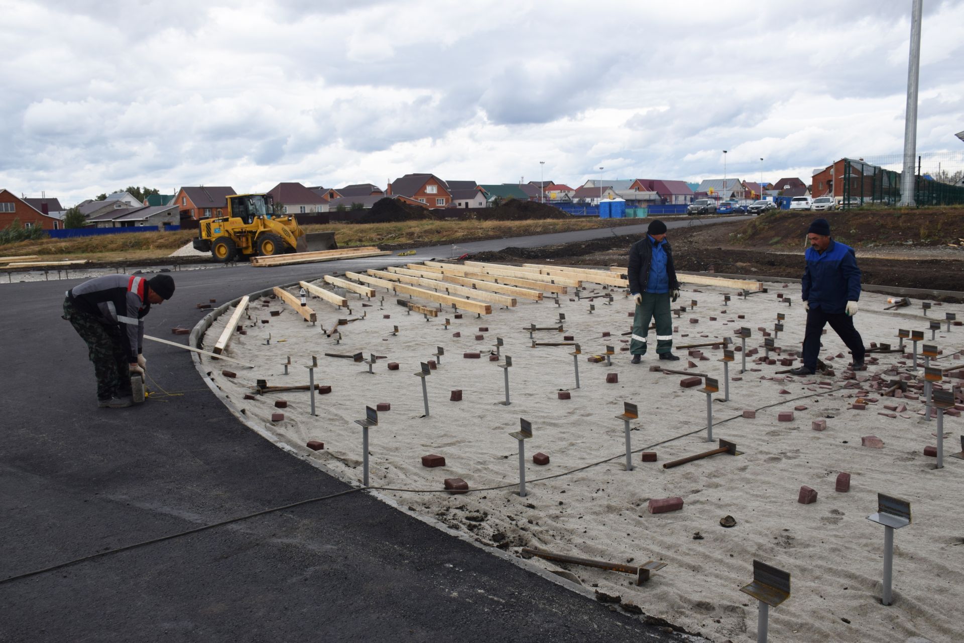 В Нурлате строительство парка «Спортивный» близится к завершению