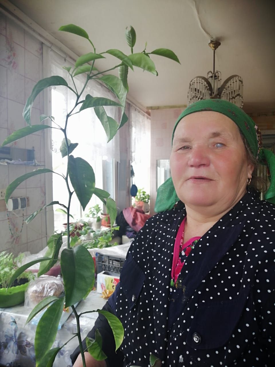 Пенсионерка Людмила Макарова из Русской Менчи соблюдает режим самоизоляции, но без дела  не сидит