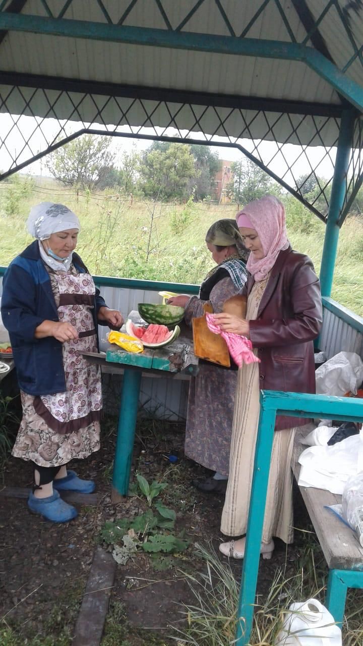 На новом татарском кладбище города Нурлат проходит субботник