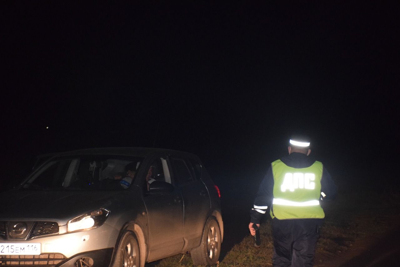 Прошлой ночью в Нурлате прошло профилактическое мероприятие по безопасности на дорогах