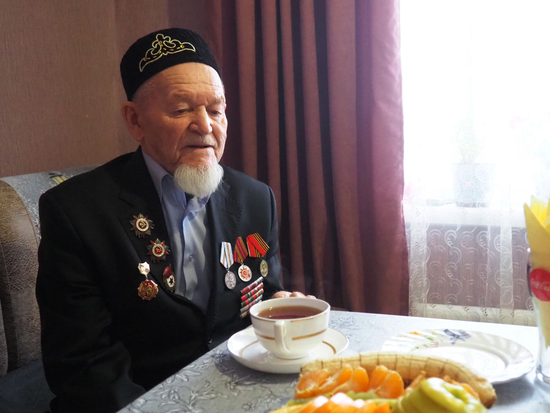 Глава Нурлатского района поздравил ветерана Великой Отечественной войны Каима Самигуллина с 96-летием