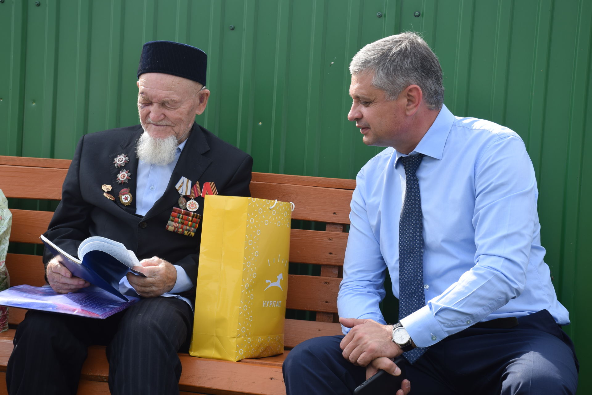 Участника войны из Нурлатского района Каима Самигуллина поздравили с 78-ой годовщиной окончания Курской битвы