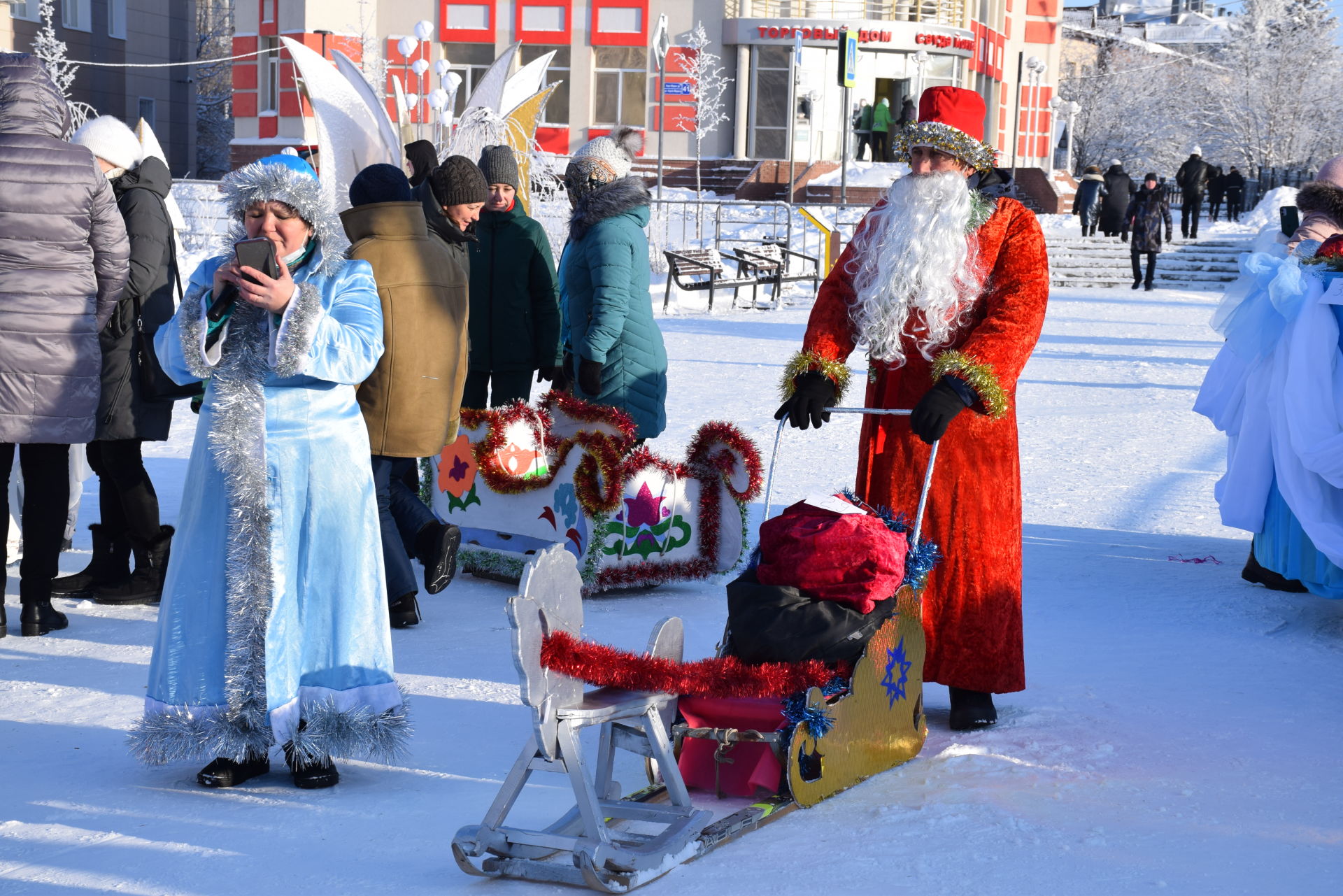 В Нурлате прошел фестиваль саней «Зима 2022»