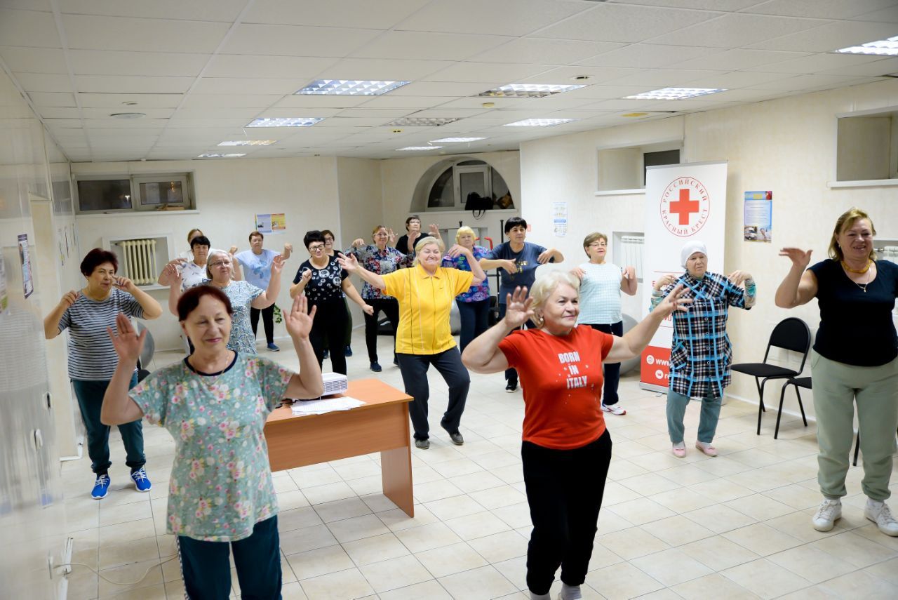 Нурлатские пенсионеры активно занимаются в Центре здоровья и активного долголетия