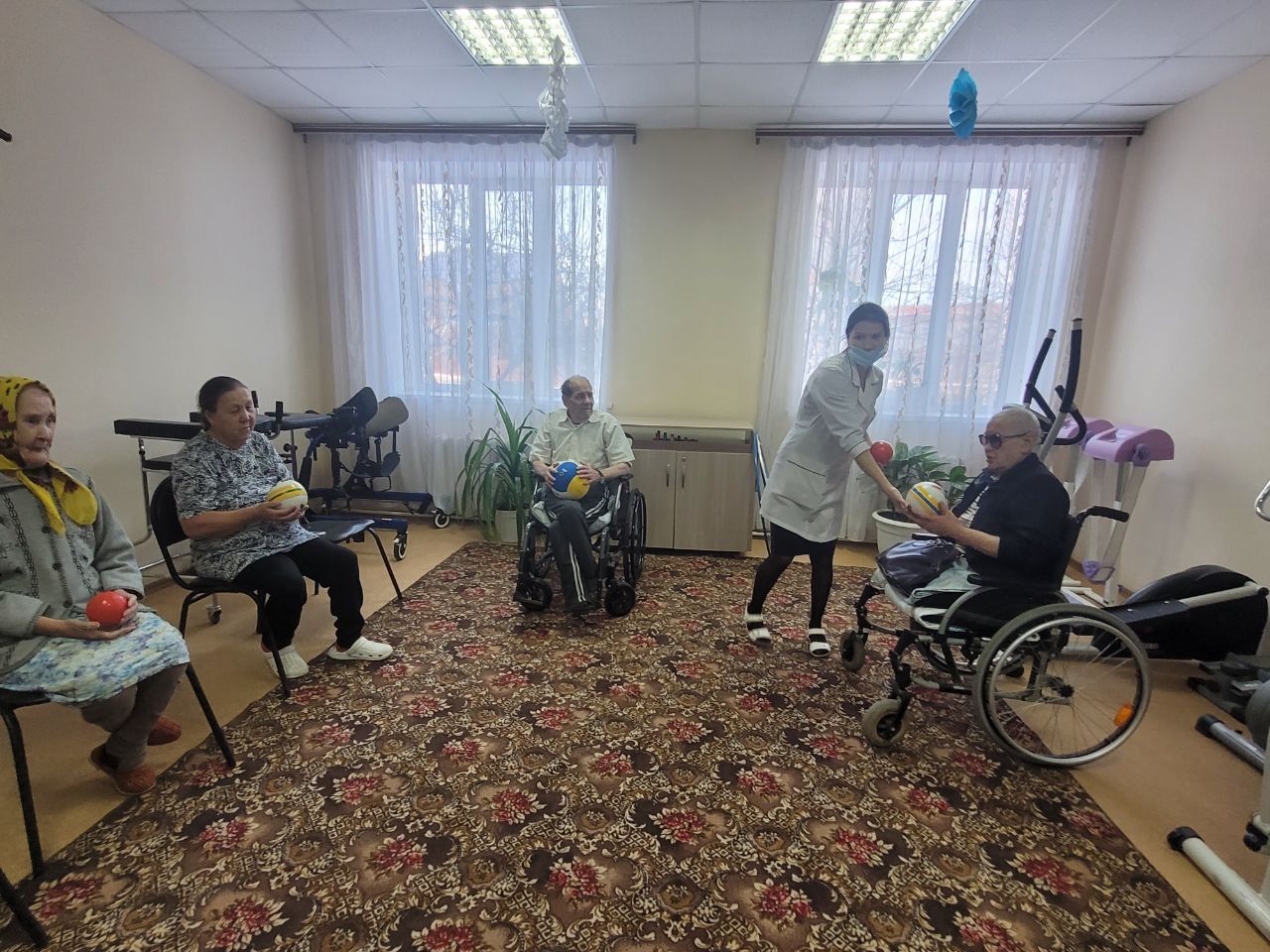 В Нурлатском дом-интернате для престарелых и инвалидов прошло спортивное мероприятие