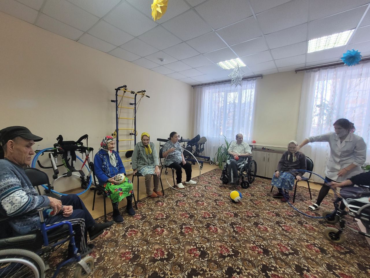 В Нурлатском дом-интернате для престарелых и инвалидов прошло спортивное мероприятие
