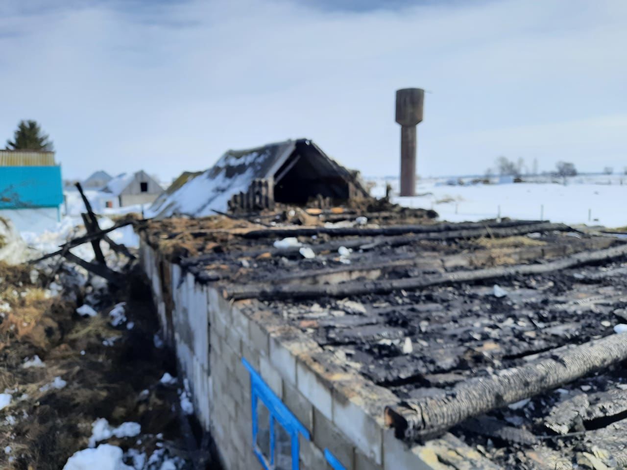 В Нурлатском районе сельчан разбудил пожар