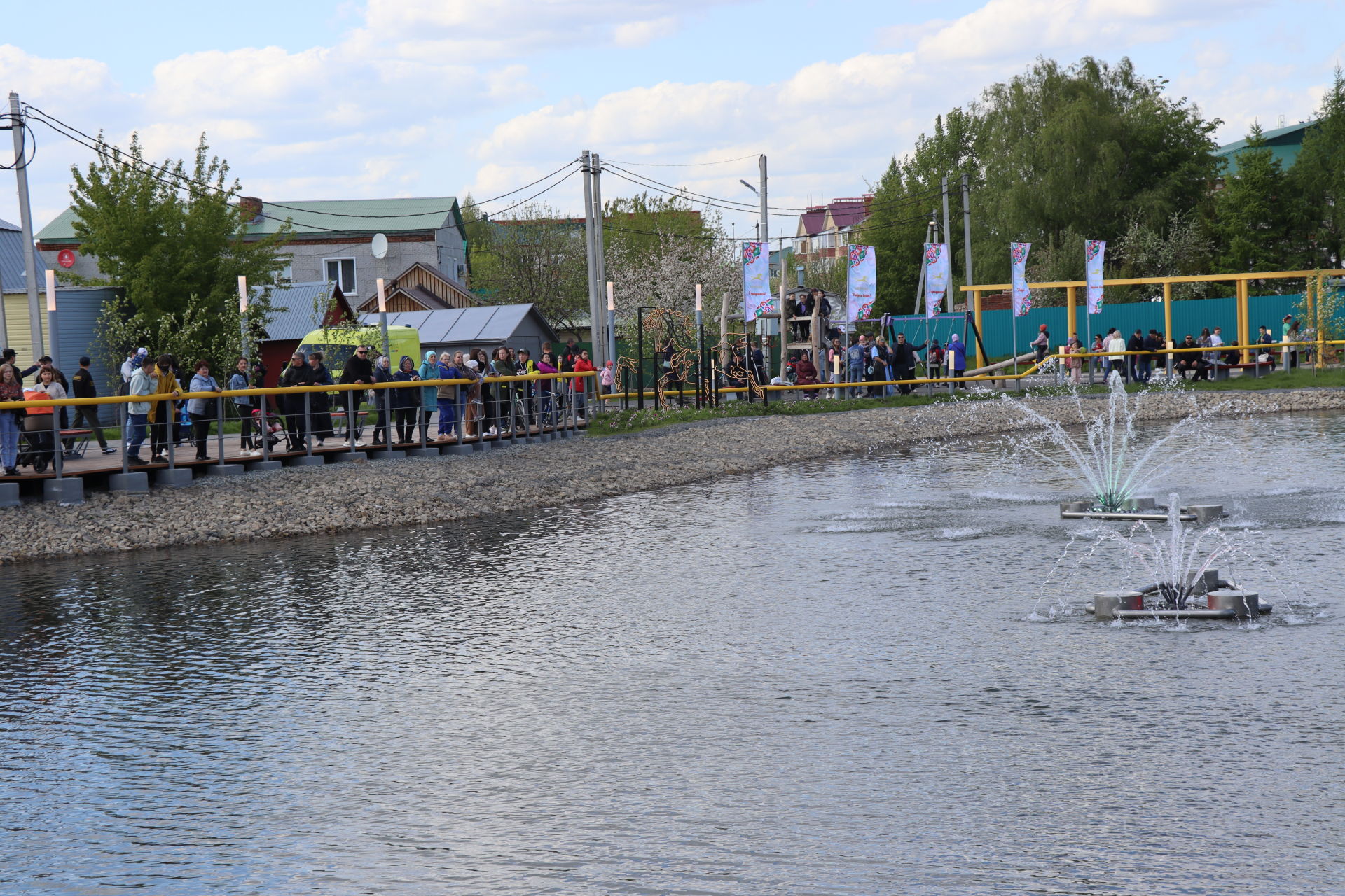 В Нурлате торжественно открыли новый объект – парк «Городское озеро»