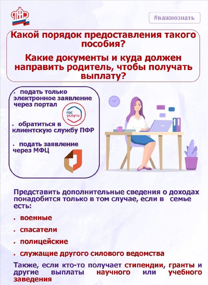 В Татарстане с 26 апреля открыт прием заявлений на ежемесячные выплаты на детей от 8 до 17 лет