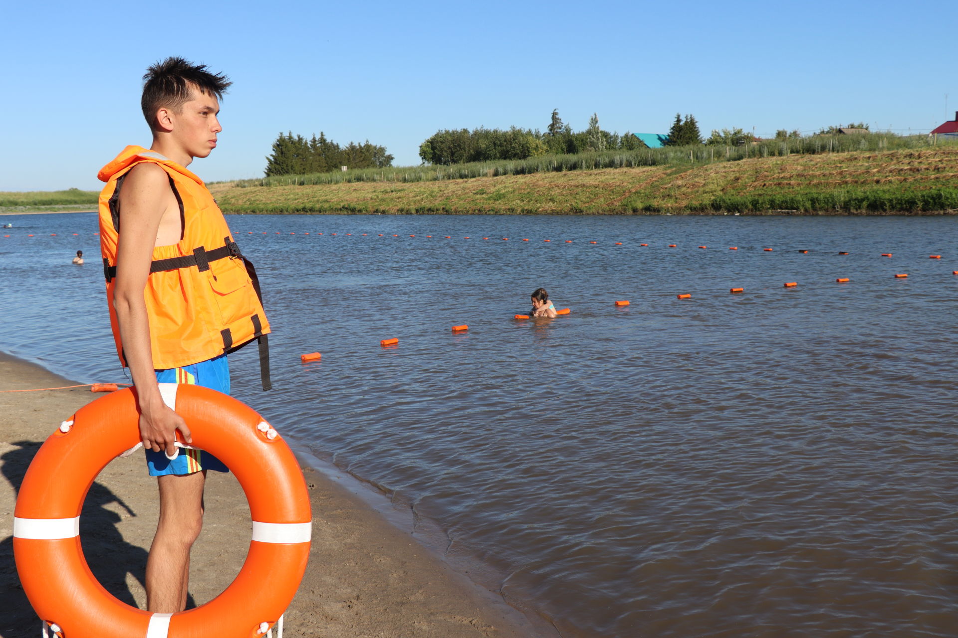 На территории пляжа парка «Кондурча» официально открылся купальный сезон