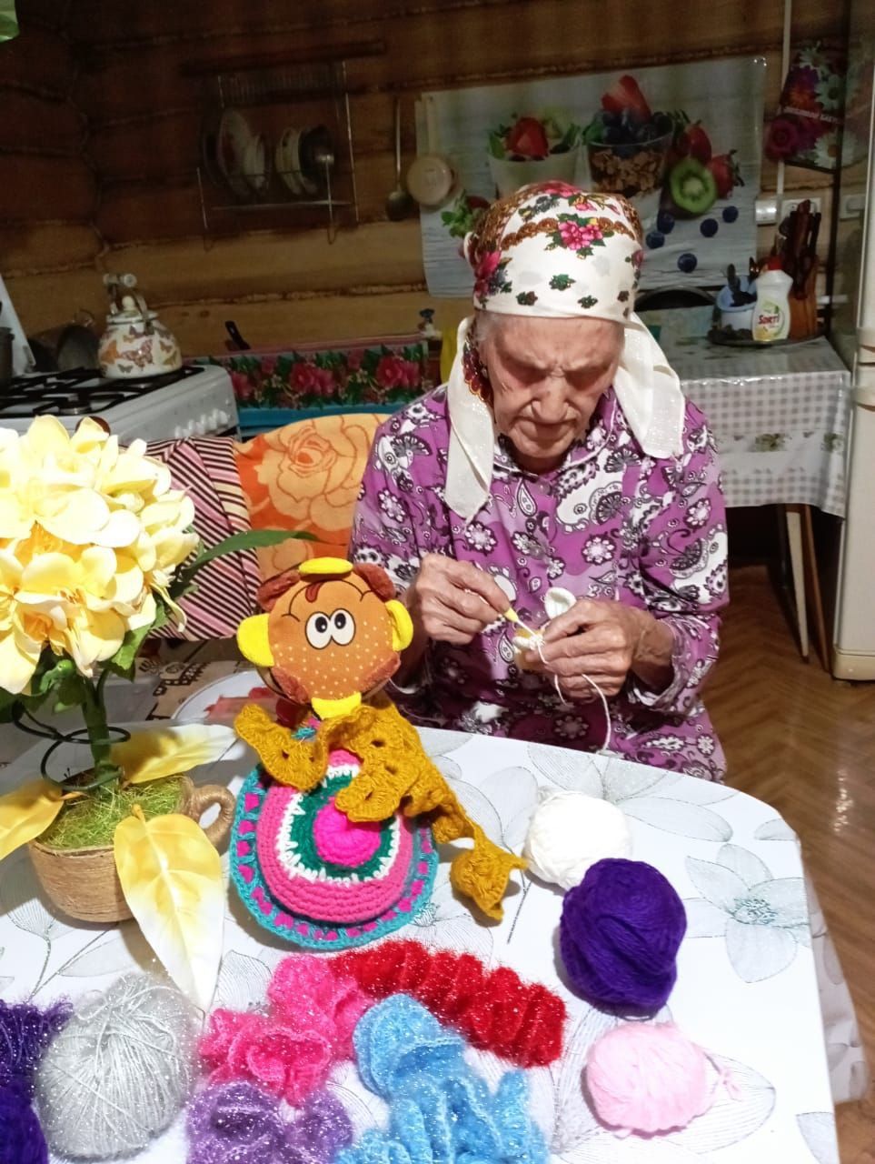 В Нурлатском КЦСОН «Гармония» организовали мастер-класс  по вязанию игрушек