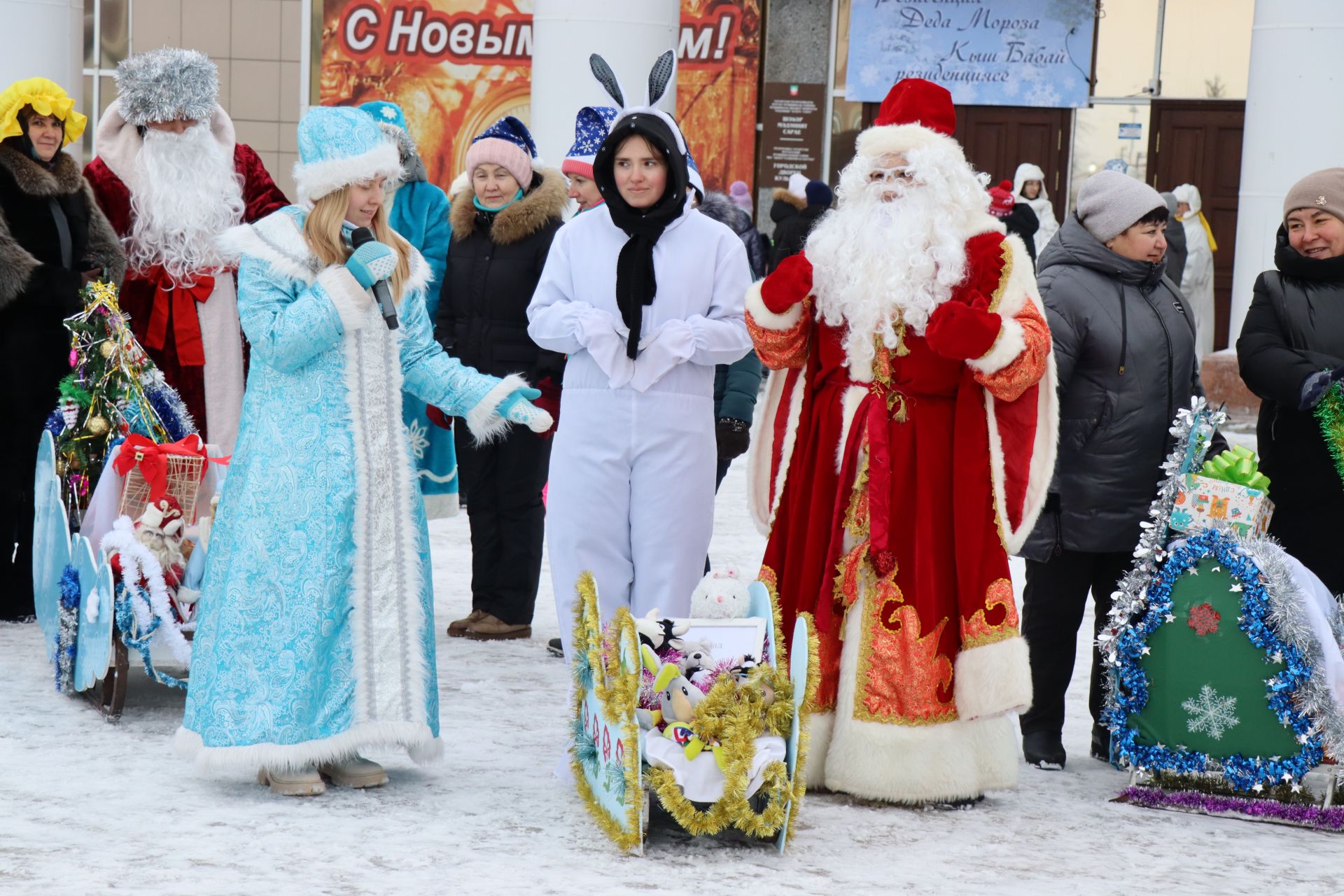 В Нурлате с размахом прошел фестиваль креативных санок «СаниFest»