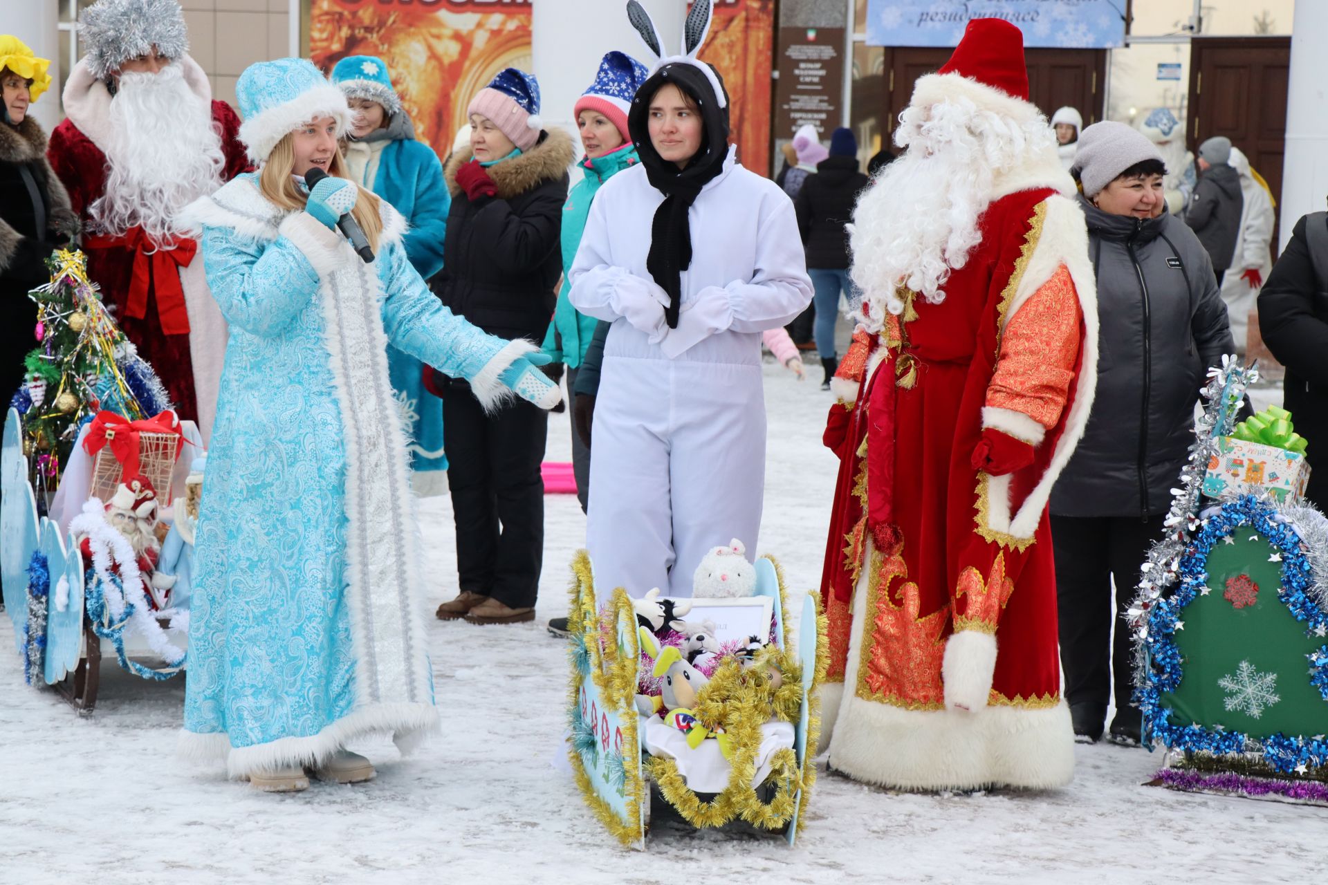 В Нурлате с размахом прошел фестиваль креативных санок «СаниFest»