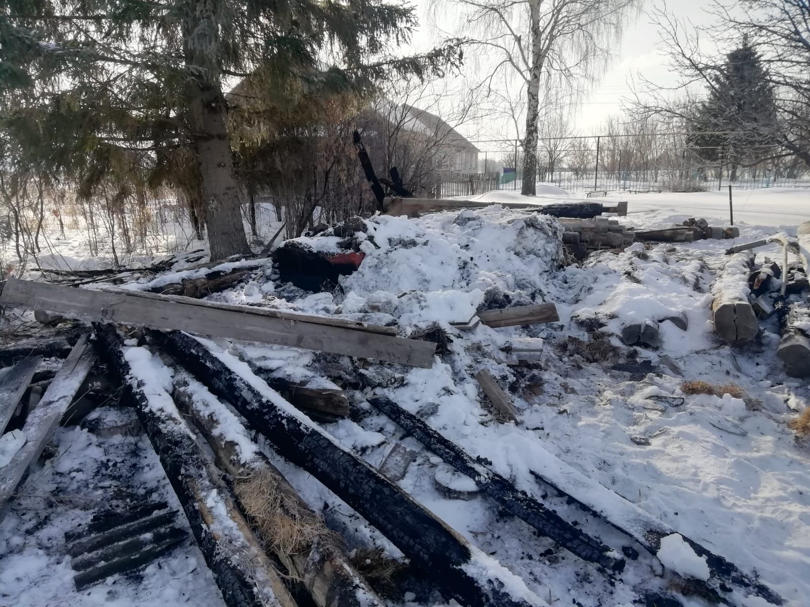 В селе Нурлатского района сгорела еще одна баня