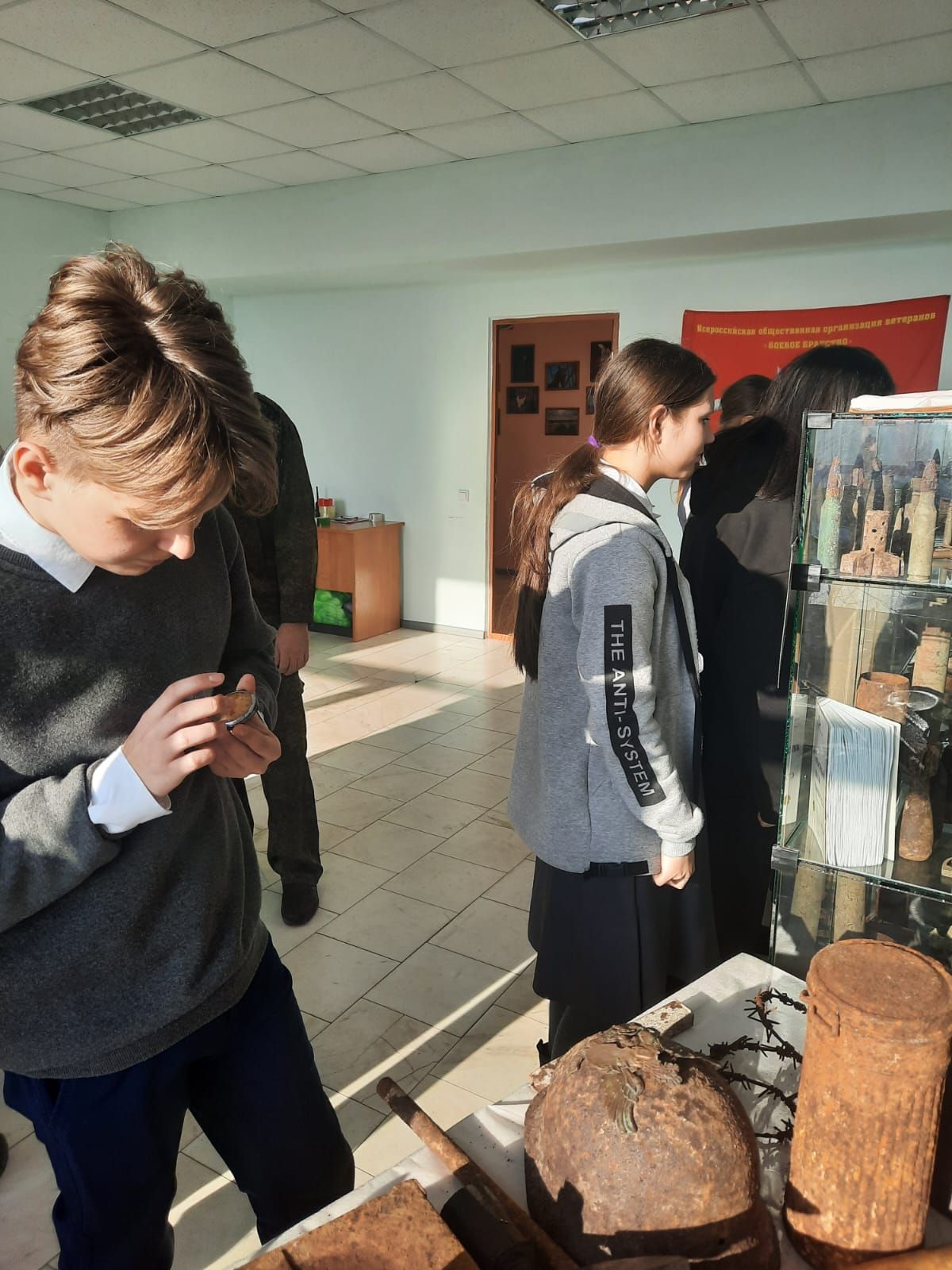 Урок мужества в музее Боевой славы прошел для учащихся Мамыковской школы