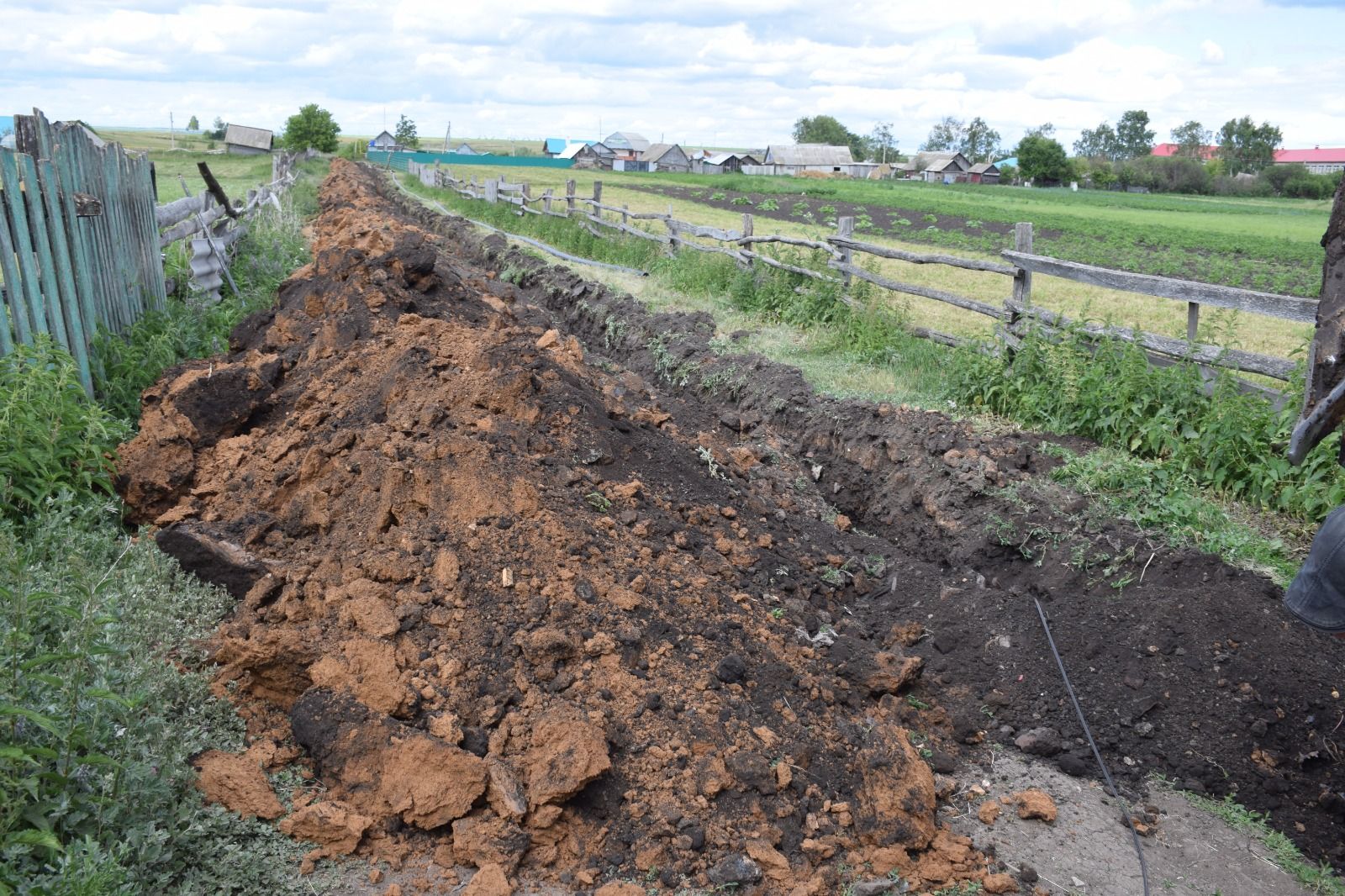 В селе Нижние Челны Нурлатского района идет замена водопроводных сетей