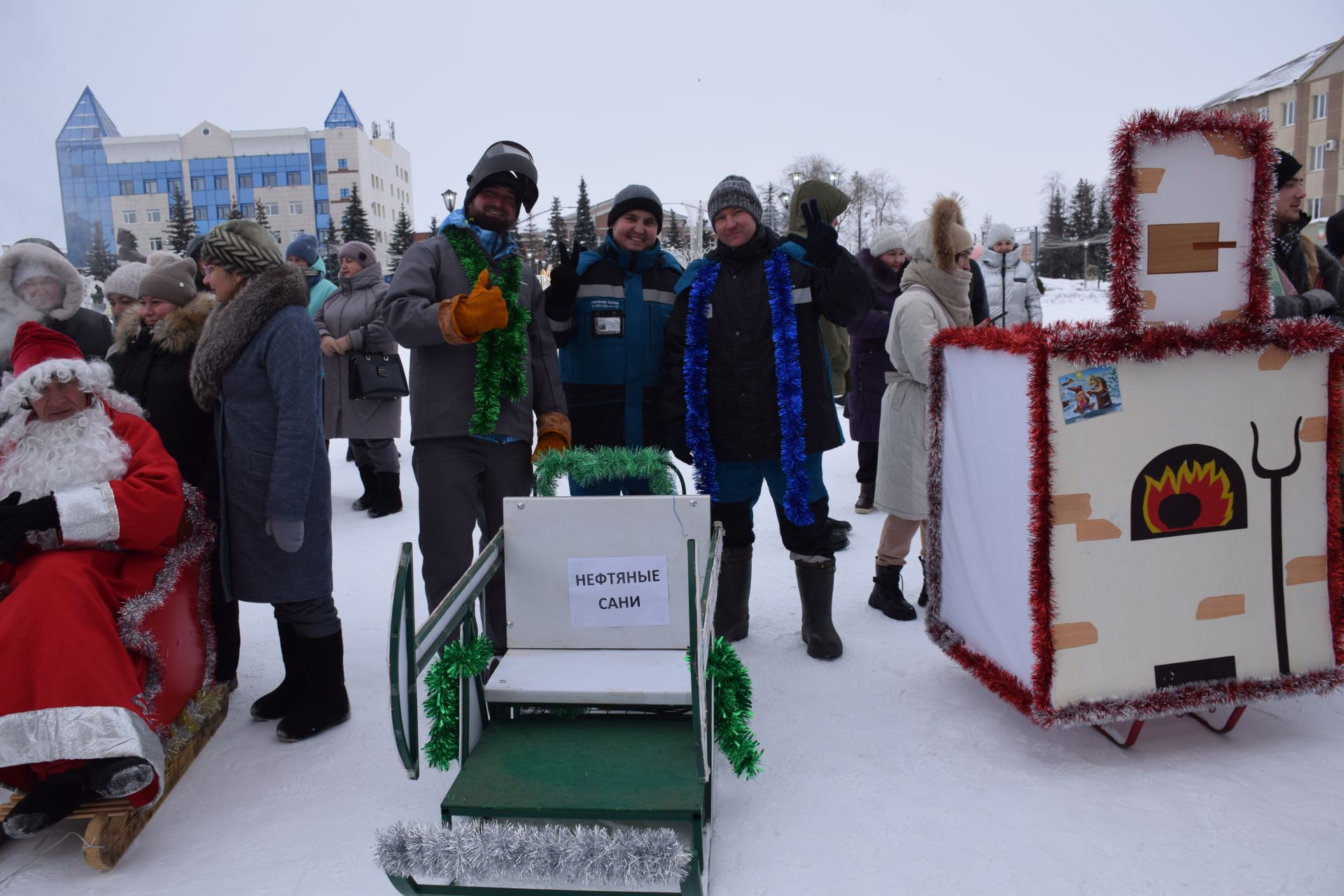 В Нурлате прошел традиционный фестиваль креативных санок «СаниFest»