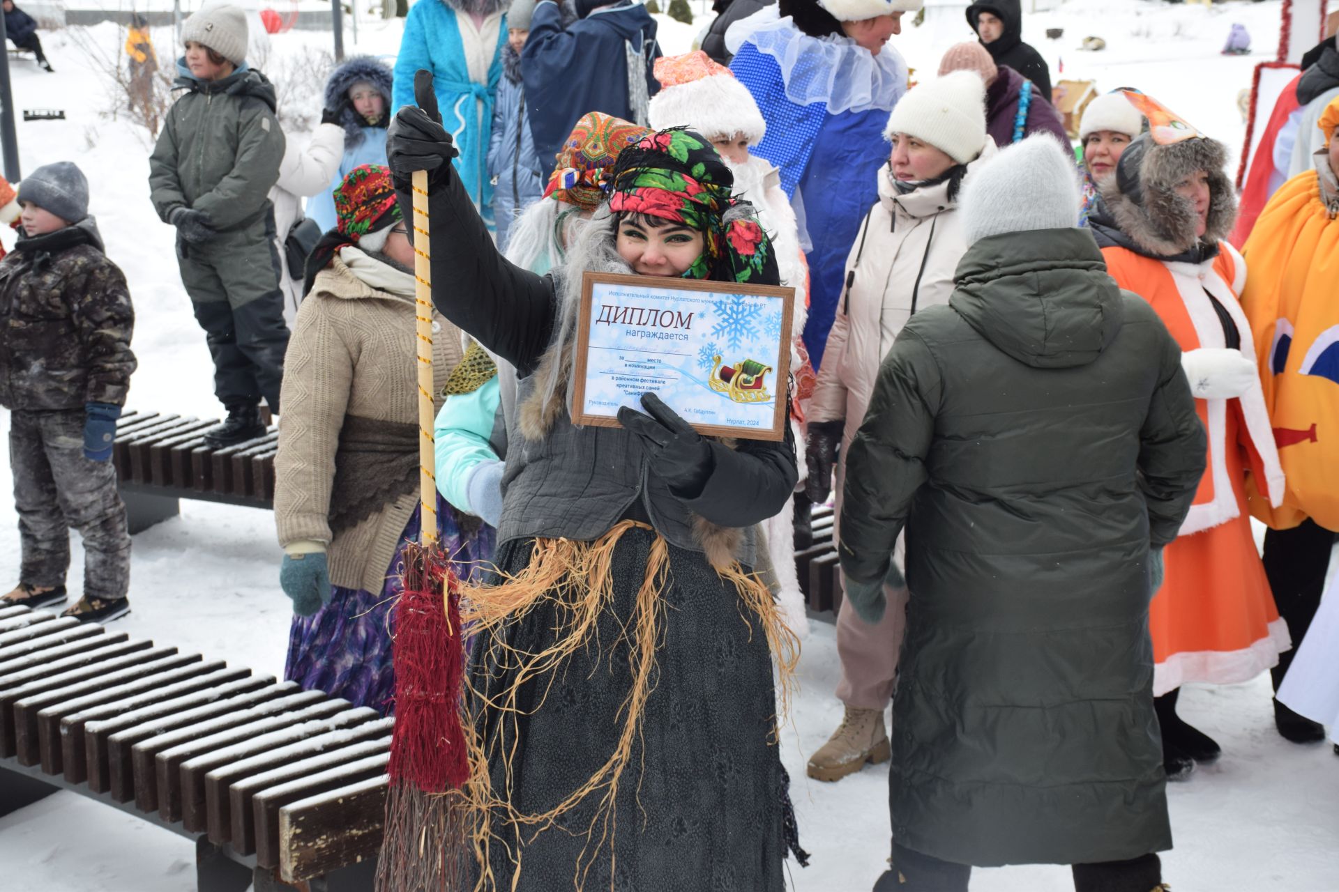 В Нурлате прошел традиционный фестиваль креативных санок «СаниFest»