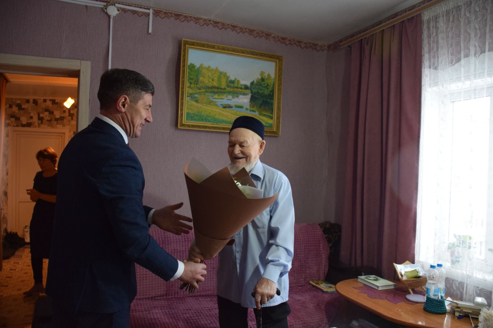 Ветеран Великой Отечественной войны Каим Самигуллович Самигуллин отмечает день рождения