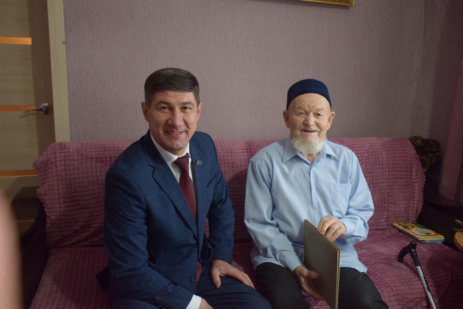 Ветеран Великой Отечественной войны Каим Самигуллович Самигуллин отмечает день рождения