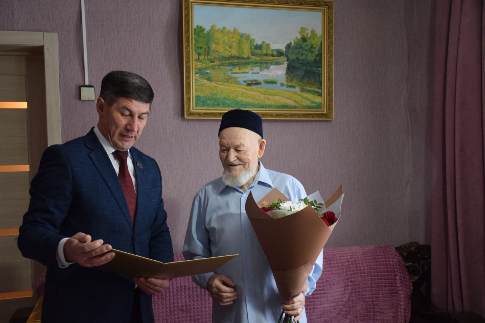 Ветеран Великой Отечественной войны Каим Самигуллович Самигуллин отмечает день рождения