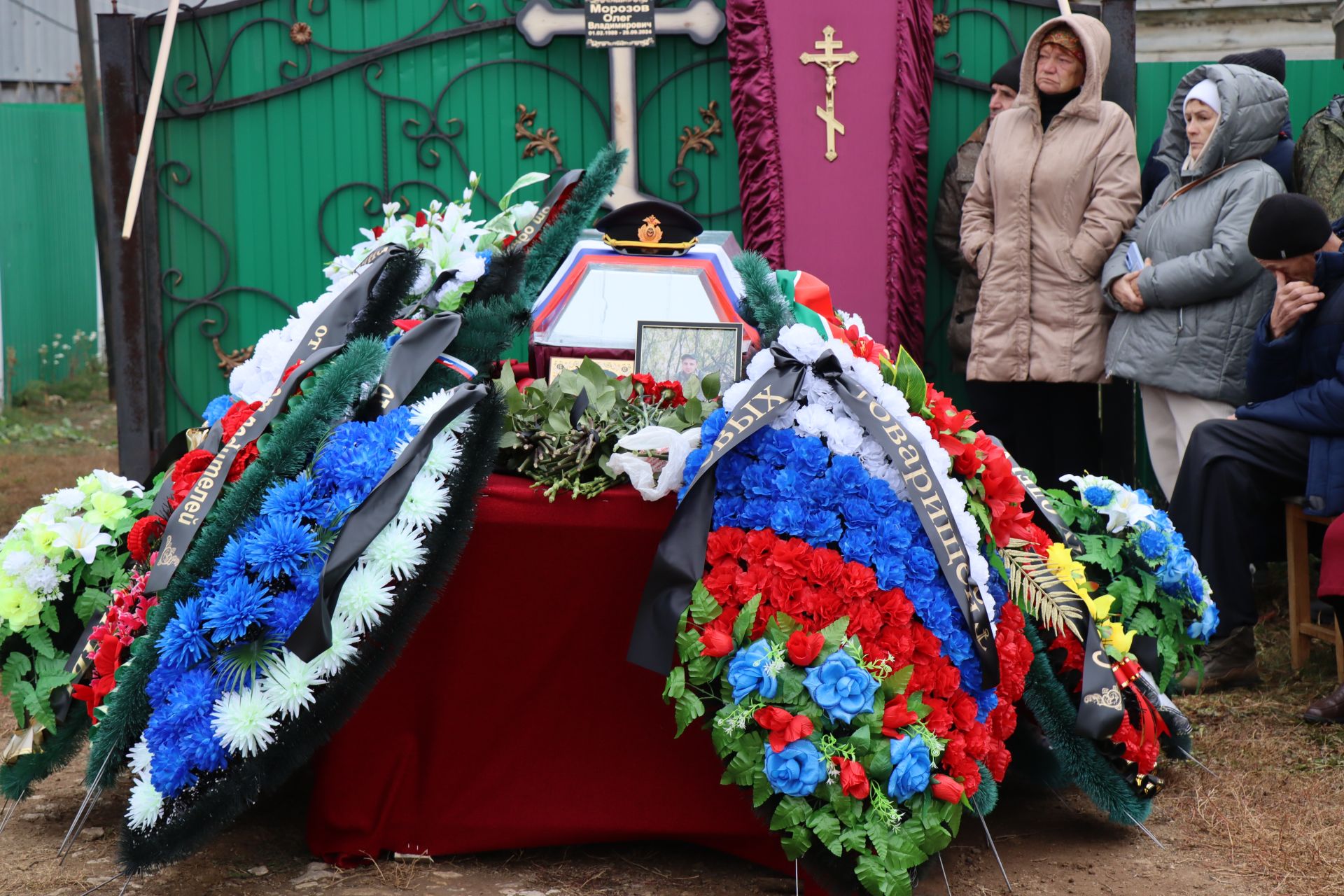 В селе Мамыково простились с героем специальной военной операции Морозовым Олегом Владимировичем