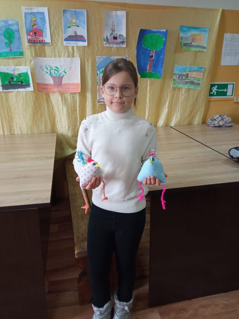 В воскресной школе «Ильинский росточек» прошел мастер-класс по изготовлению Пасхальных курочек