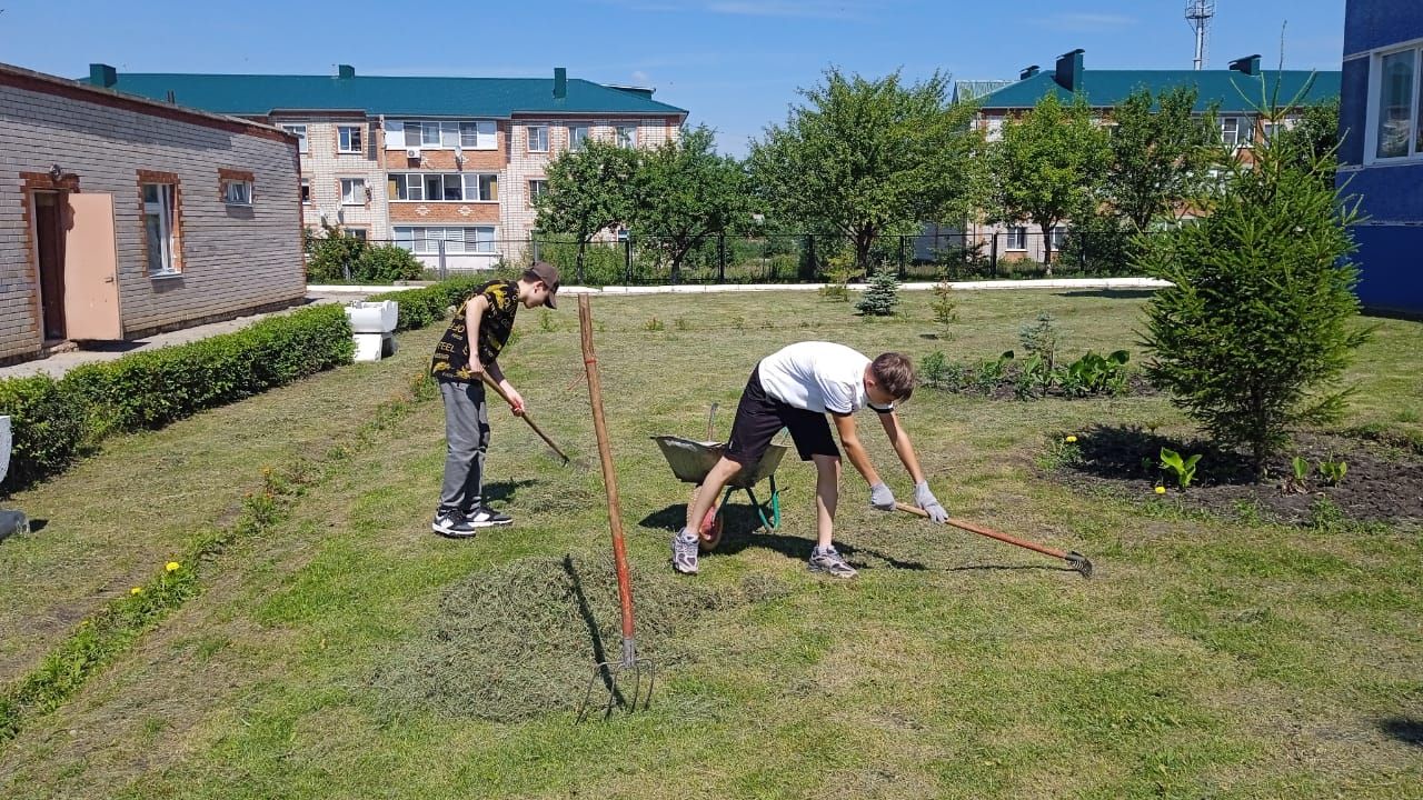 Нурлатские школьники получают первый трудовой опыт