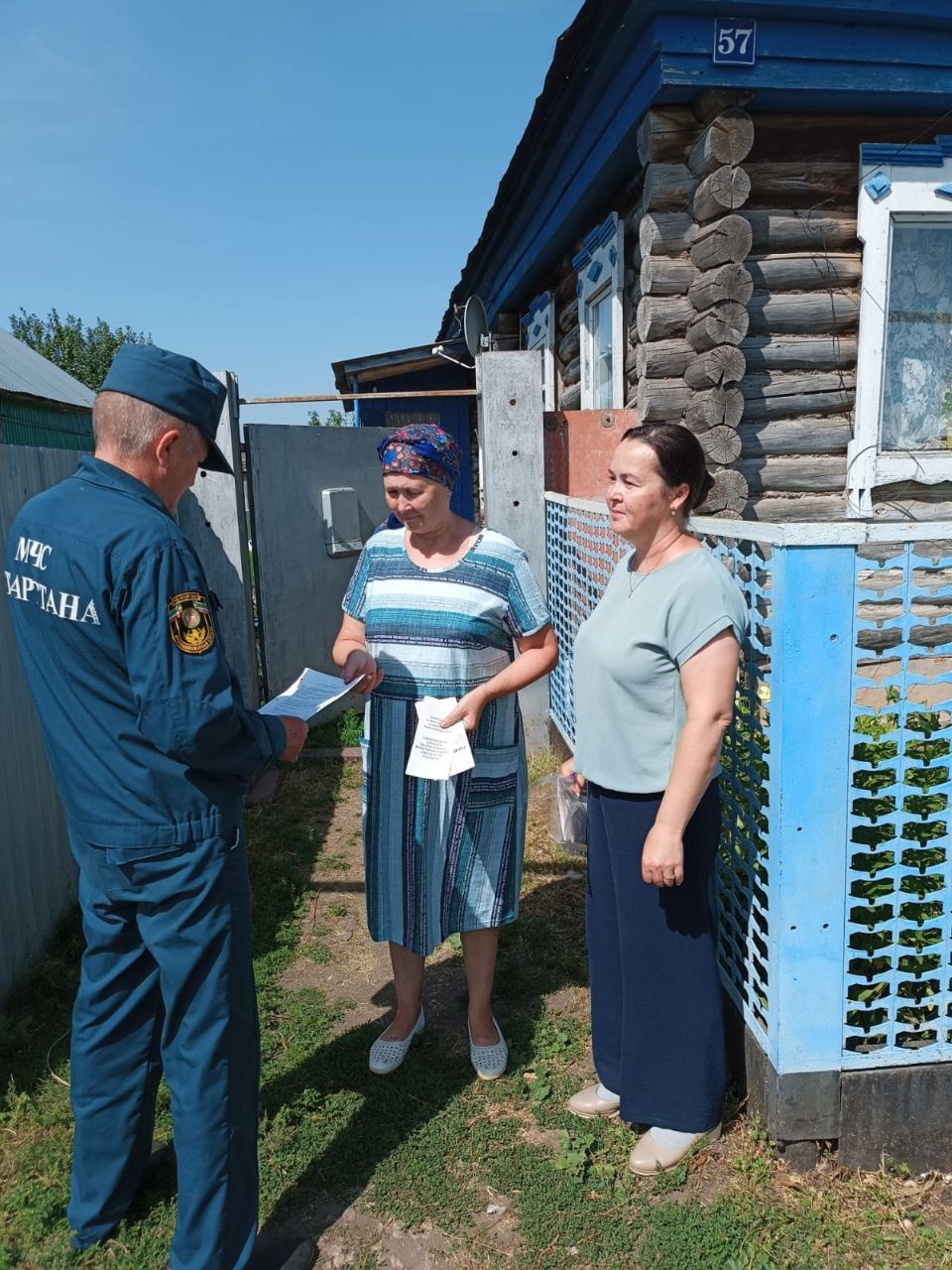 Профилактика пожарной безопасности: специалисты провели обход многодетных семей в  Чулпаново