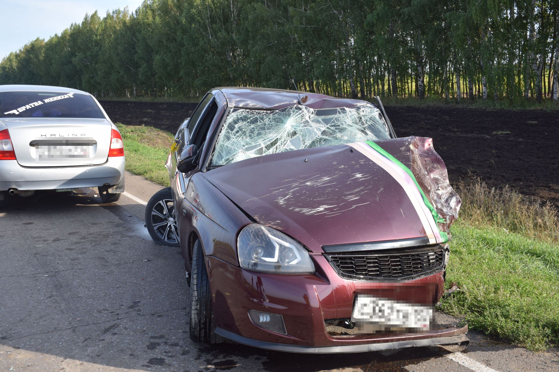 В Нурлате в ДТП попал свадебный кортеж