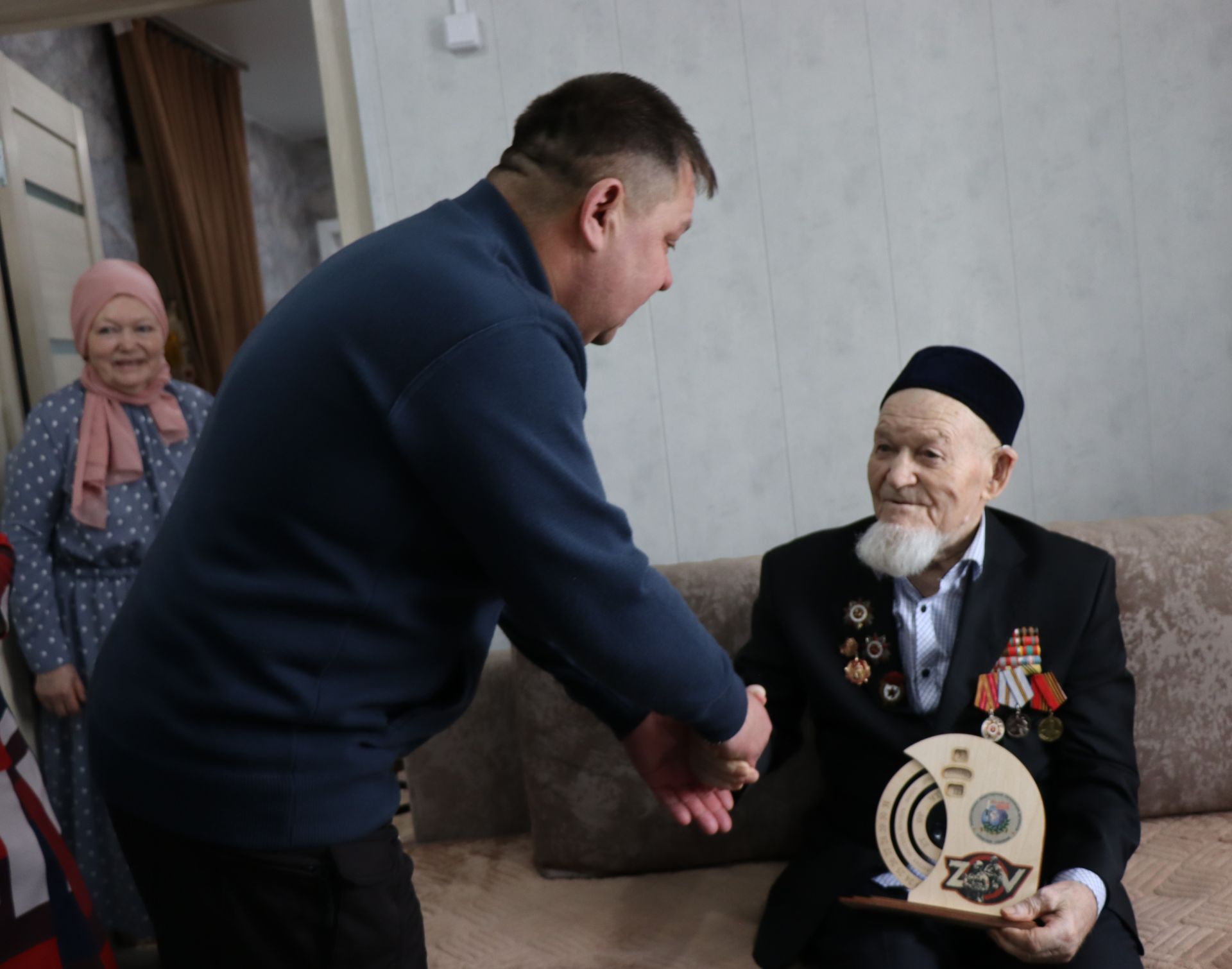 Ветеран Великой Отечественной войны Каим Самигуллин отмечает 100-летний юбилей