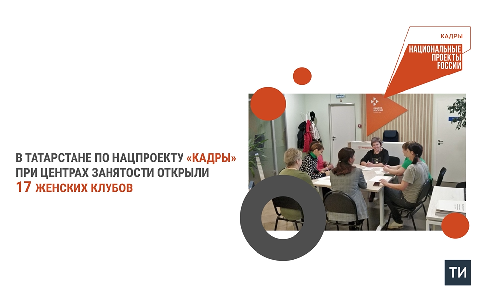 Женские клубы в Татарстане помогли 300 женщинам найти работу