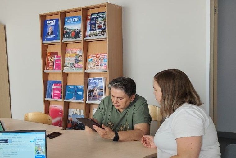 Центральная библиотека Нурлата научила жителей работать с электронной почтой