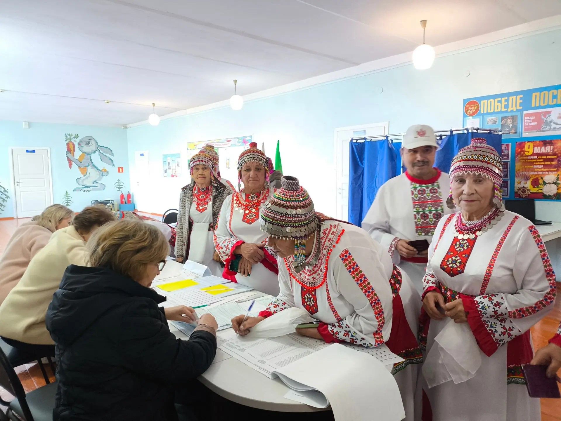 В селе Егоркино выборы проходят с национальным колоритом