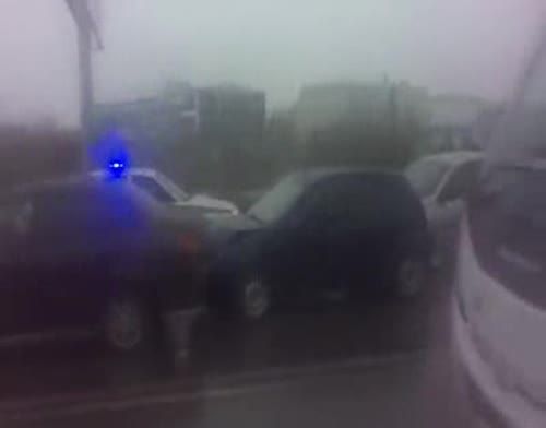В Татарстане в ДТП столкнулись около десяти автомобилей+[ВИДЕО]