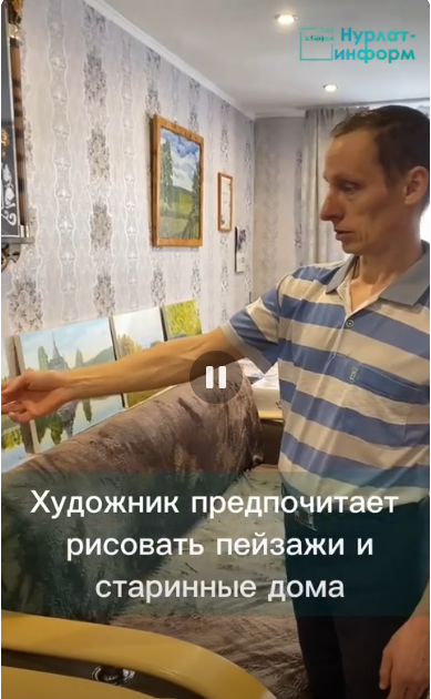 Андрей Глебов из села Селенгуши написал более 200 картин