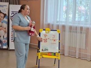 В детсаду «Росинка» прошел мастер-класс по чувашским узорам
