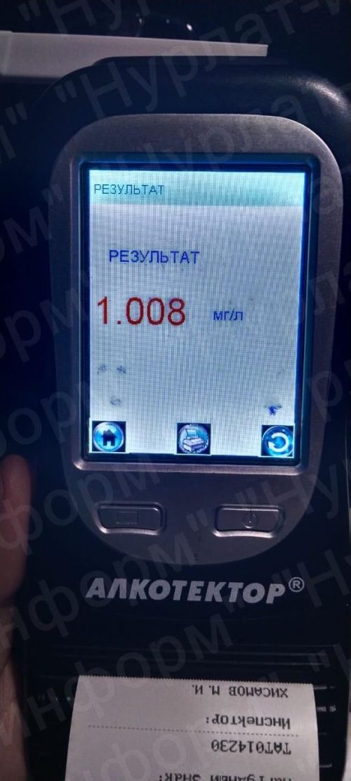 Благодаря сообщению нурлатца автоинспекторы выявили нетрезвого водителя