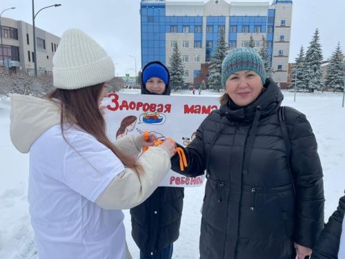 Участники проекта «СМС дети» провели акцию «Здоровая мама-здоровый ребенок»