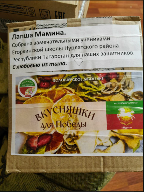 Бойцам СВО нурлатцы отправили очередную партию вкусняшек