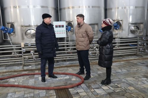 Алмаз Ахметшин посетил молокоперерабатывающий завод в Тюрнясеве