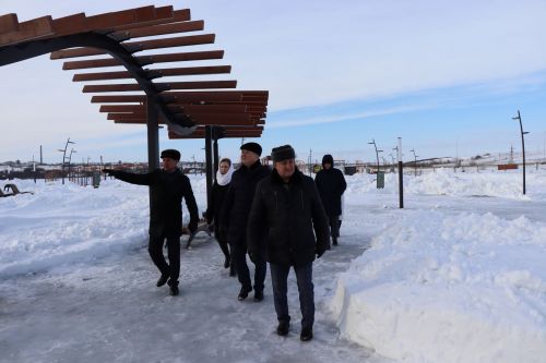 Алмаз Ахметшин ознакомился с зимним содержанием общественных пространств