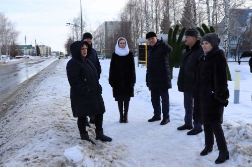 Алмаз Ахметшин ознакомился с зимним содержанием общественных пространств