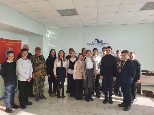 Урок мужества в музее Боевой славы прошел для учащихся Мамыковской школы
