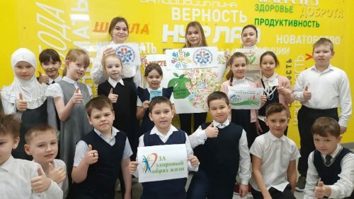 Школьники Нурлата присоединились к акции «Я выбираю жизнь»