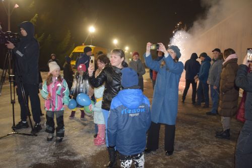 Чемпионов «Золотой шайбы» в Нурлате встретили фейерверком